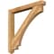 Ekena Millwork Imperial Arts and Crafts Rough Sawn Bracket w/ Offset Brace, Western Red Cedar, 6"W x 48"D x 48"H BKT0604X48X48IMP03RWR - alternate 1